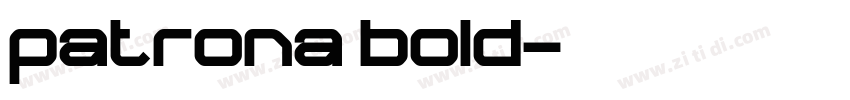 patrona bold字体转换